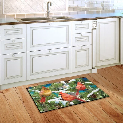 Snowy Cardinals Winter Doormat Pine Cones Indoor Outdoor 30" X 18" Briarwood Lane 5 Snowy Cardinals Winter Doormat Pine Cones Indoor Outdoor 30" X 18" Briarwood Lane - Image 3