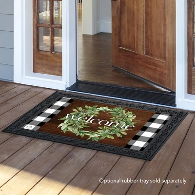 Farmhouse Wreath Spring Doormat Indoor Outdoor 30" X 18" Briarwood Lane 4 Farmhouse Wreath Spring Doormat Indoor Outdoor 30" X 18" Briarwood Lane - Image 2