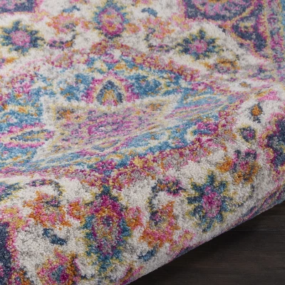 Nourison Passion PSN22 Gray/Pink/Cream Area Rug 7 Nourison Passion PSN22 Gray/Pink/Cream Area Rug - Image 5