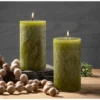 Moss Timber Pillar Candles - Set Of 2 2 Moss Timber Pillar Candles - Set Of 2 -Home Decor Shop GUEST 735d496e e3dd 480c 9c71 c9daee4c4e99