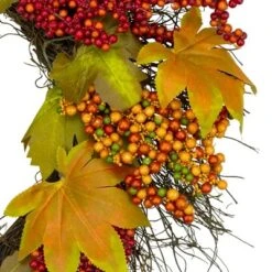 Northlight Maple Leaf And Berry Twig Artificial Fall Harvest Wreath, 22-Inch 7 Northlight Maple Leaf And Berry Twig Artificial Fall Harvest Wreath, 22-Inch -Home Decor Shop GUEST 77d06cbd e0a1 49dc 881a a1c879d4239b