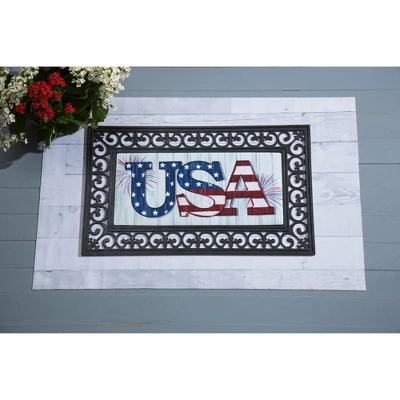 Evergreen USA Fireworks Sassafras Indoor Outdoor Switch Doormat 1'10"x10" Multicolored 3 Evergreen USA Fireworks Sassafras Indoor Outdoor Switch Doormat 1'10"x10" Multicolored