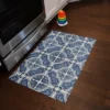FlorArt French Quarter Low Profile Easy Clean Kitchen Mat Blue/White - Bungalow Flooring -Home Decor Shop GUEST 804ac840 bf22 4983 ae62 db94308ec646