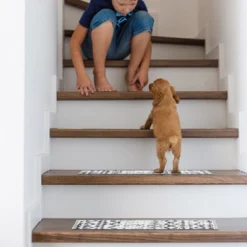 World Rug Gallery Distressed Bohemian Non-Slip Stair Treads -Home Decor Shop GUEST 82abd620 39cd 4965 b2af e311d262b63b