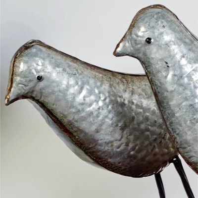 Farmhouse Rustic Iron Bird Sculpture Gray/Rust 2pk - Olivia & May 10 Farmhouse Rustic Iron Bird Sculpture Gray/Rust 2pk - Olivia & May - Image 8