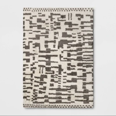 Jutland Geo Moroccan Hand Tufted Shag Area Rug Gray - Project 62™ 7 Jutland Geo Moroccan Hand Tufted Shag Area Rug Gray - Project 62™ - Image 5