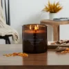 23oz XL 3-Wick Applewood + Amber Wooden Amber Glass With Wood Lid And Stamped Logo Amber - Threshold™ -Home Decor Shop GUEST 866c1c05 106c 4bc8 aa8e c5bcadf565ca