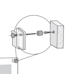 Azar Displays Floating Acrylic Wall Frame With Silver Stand Off Caps: 22" X 28" Graphic Size, Overall Frame Size: 26" X 32" -Home Decor Shop GUEST 886b7015 7362 4d1b bda2 9e7a576c11bc