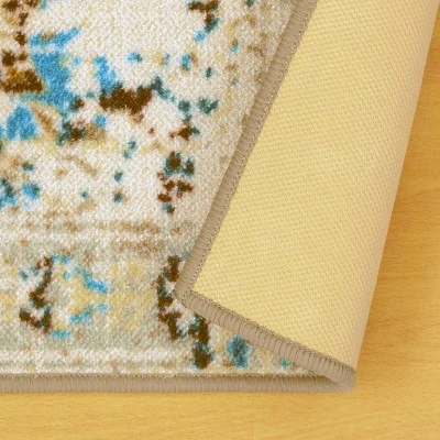 Distressed Medallion Traditional Border Indoor Area Rug Or Runner Rug By Blue Nile Mills 4 Distressed Medallion Traditional Border Indoor Area Rug Or Runner Rug By Blue Nile Mills - Image 3