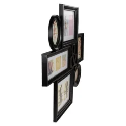 Northlight 27" Black Ampersand Multi-Sized Photo Collage Picture Frame
