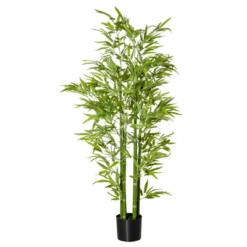 HOMCOM 5FT Artificial Bamboo Tree, Faux Decorative Plant In Nursery Pot For Indoor Or Outdoor Décor 9 HOMCOM 5FT Artificial Bamboo Tree, Faux Decorative Plant In Nursery Pot For Indoor Or Outdoor Décor -Home Decor Shop GUEST 8d94f133 b98a 40cc 9c4d e4be7d21bc14