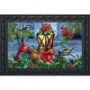 Lantern Glow Gathering Winter Doormat 30" X 18" Indoor Outdoor Briarwood Lane
