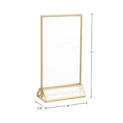 4 X 6 Picture Frames 6-Pack – Floating Frame Set For Table Numbers, Wedding Signs, Photos, Or Table Decor By Great Northern Party - Gold -Home Decor Shop GUEST 8f11cbae 5984 4ec6 9a4a ce40b2ecf818