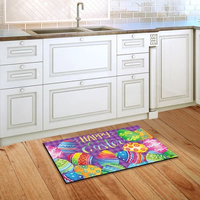 Painted Easter Eggs Holiday Doormat Indoor Outdoor 30" X 18" Briarwood Lane 5 Painted Easter Eggs Holiday Doormat Indoor Outdoor 30" X 18" Briarwood Lane - Image 3