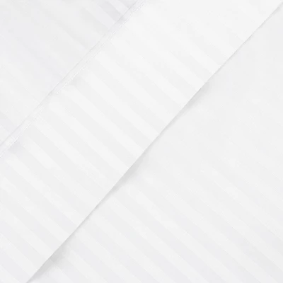 Premium 600-Thread Count Cotton Stripe Deep Pocket Sheet Set By Blue Nile Mills 4 Premium 600-Thread Count Cotton Stripe Deep Pocket Sheet Set By Blue Nile Mills - Image 2