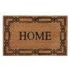 Kate Aurora Home Venetian Bordered Coir Bristled Outdoor All Season Welcome Mat - 18"x30"