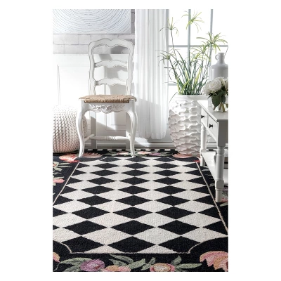 Angla Rooster Kitchen Area Rug Black - NuLOOM 5 Angla Rooster Kitchen Area Rug Black - NuLOOM - Image 3