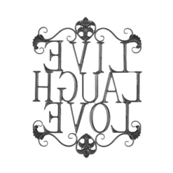 28" X 21" Traditional Metal Live Laugh Love Wall Décor Brown - Olivia & May -Home Decor Shop GUEST 9cb59a03 5b4c 4fc7 8341 c19981690be4