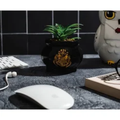 Silver Buffalo Harry Potter Hogwarts Cauldron Ceramic Mini Planter With Artificial Succulent -Home Decor Shop GUEST 9ce0bc96 7ab1 4714 9e94 ff51a1c6ccbc