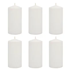 6pk Pillar Candles White - Stonebriar Collection -Home Decor Shop GUEST 9fd6ccb4 ff16 4455 875a 8ed71f7a8f45