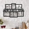 Hastings Home Family Collage Picture Frame With Text Design And 7 Openings For Three 4x6 And Four 5x7 Photos - 23.5" X 16", Black -Home Decor Shop GUEST a074ae93 6647 45c6 a6cf c6b07226bdbc