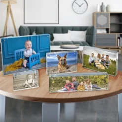 Azar Displays Clear Acrylic Magnetic Photo Frame Block 8.5" X 11" Vertical/Horizontal -Home Decor Shop GUEST a1749a9e 99dc 4151 bbb2 4962dfc59db0