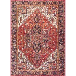 NuLOOM Indoor/Outdoor Transitional Emblem Patrice Area Rug -Home Decor Shop GUEST a17f7773 0fd3 4701 8af7 a1d1a2d5550d