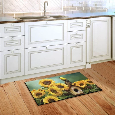 Briarwood Lane Goldfinch And Sunflowers Summer Doormat Birdhouse Indoor Outdoor 30" X 18" 5 Briarwood Lane Goldfinch And Sunflowers Summer Doormat Birdhouse Indoor Outdoor 30" X 18" - Image 3