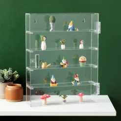 Juvale Small Acrylic Display Case For Collectibles, Figures And Keepsakes (14 Inches)