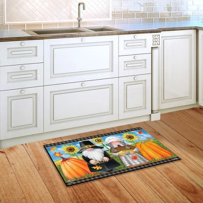 Thanksgiving Gnomes Doormat Pumpkins Sunflowers Humor 30" X 18" Briarwood Lane 5 Thanksgiving Gnomes Doormat Pumpkins Sunflowers Humor 30" X 18" Briarwood Lane - Image 3