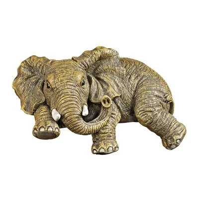 Design Toscano Ernie The Elephant Shelf Sitter Sculpture 3 Design Toscano Ernie The Elephant Shelf Sitter Sculpture