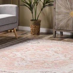 NuLOOM Tracie Machine Washable Floral Medallion Area Rug -Home Decor Shop GUEST a542b5bd 7b26 4b53 bf4c 3ef6e8fd4858