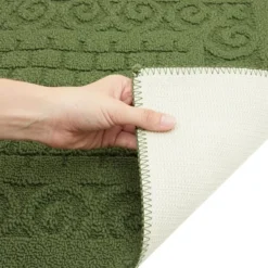 Farmlyn Creek Green Rectangle Rug With Latex Backing, Kitchen Mat, Indoor Outdoor Doormat For Home Entryway (43 X 20 In) -Home Decor Shop GUEST acc91b0b e533 4432 8502 7691465e2bbd