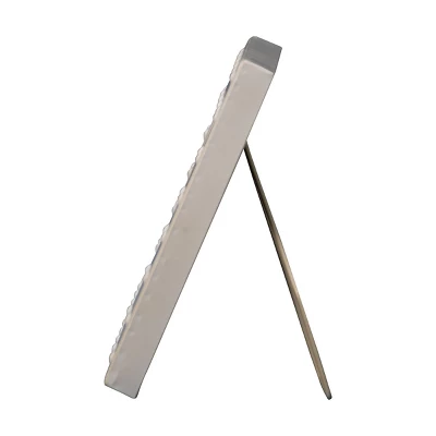 Cream Bubble Pattern 4x6 Inch Enamel Metal Decorative Picture Frame - Foreside Home & Garden 4 Cream Bubble Pattern 4x6 Inch Enamel Metal Decorative Picture Frame - Foreside Home & Garden - Image 2