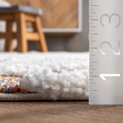 2'8"x8' Rumi High-Low Chevron Tassel Area Rug Beige Runner - NuLOOM 4 2'8"x8' Rumi High-Low Chevron Tassel Area Rug Beige Runner - NuLOOM - Image 2