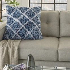 24"x24" Life Styles Sprinkle Dye Lattice Throw Pillow - Mina Victory -Home Decor Shop GUEST b017e088 81a2 42aa 8196 e87364f064ad