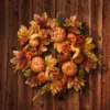 National Tree Company Artificial Autumn Wreath, Decorated With Pumpkins, Gourds, Berry Clusters, Maple Leaves, Autumn Collection, 22 In -Home Decor Shop GUEST b1500299 3b71 4f93 9bdd c45144d047b0