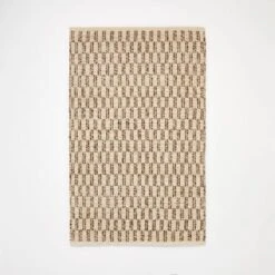 Checkered Stripe Rug Brown - Threshold™ Designed With Studio McGee -Home Decor Shop GUEST b2864ce6 6869 48dc 80bf 0c1c5704bc0f