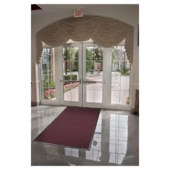3'x4' Solid Doormat Burgundy/Black - HomeTrax -Home Decor Shop GUEST b40b6d21 1709 4358 926a 7f3b92953074