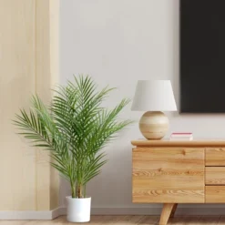 Forever Leaf 30" Artificial Palm Tree In Black Pot, Indoor Artificial Plant For Home Decor -Home Decor Shop GUEST b7c6ec7e 0fe1 4b45 b521 eceb4a79d5bf