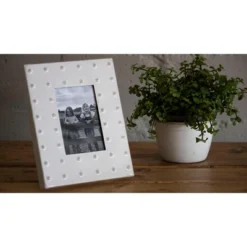 Cream Bubble Pattern 4x6 Inch Enamel Metal Decorative Picture Frame - Foreside Home & Garden 15 Cream Bubble Pattern 4x6 Inch Enamel Metal Decorative Picture Frame - Foreside Home & Garden -Home Decor Shop GUEST b96bfc7b 8e22 4538 925d 8bbad63b4286