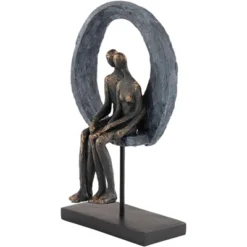 Studio 55D Abstract Couple 12" High Antique Brass Sculpture -Home Decor Shop GUEST bd5cb944 08bb 4791 88b8 661813f1e4d1