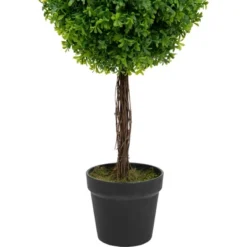 Northlight 36" Green Double Sphere Artificial Boxwood Topiary Potted Plant -Home Decor Shop GUEST bf526c52 7101 458a b6f5 55229941916b