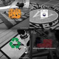 2'x3' ColorStar Timeless Stripe Door Mat Midnight Navy - Bungalow Flooring -Home Decor Shop GUEST c6b6a7a9 4eb4 46e4 adb5 94b131214201 2