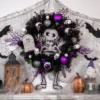 Northlight Purple And Black Spooky Skeleton Pine Halloween Wreath, 24-Inch, Unlit -Home Decor Shop GUEST cc7dbf0d 560a 4cec 937c 531c6e703142