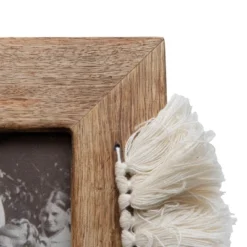 5x7 Inches White Wood, Cotton & Glass Photo Frame - Foreside Home & Garden -Home Decor Shop GUEST cca83e67 0260 480c bb13 4ec0afec8cd6