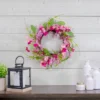 Northlight Geranium And Berry Artificial Spring Floral Wreath, Pink - 18-Inch -Home Decor Shop GUEST d19e8da9 4137 4b46 a5c2 f9d4368a3a97