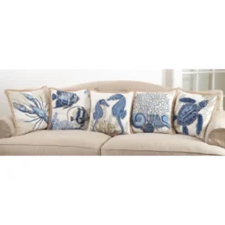 20"x20" Oversize 'I See Sea Turtles' Down Filled Square Throw Pillow Blue - Saro Lifestyle 7 20"x20" Oversize 'I See Sea Turtles' Down Filled Square Throw Pillow Blue - Saro Lifestyle -Home Decor Shop GUEST d32e6b8e b4fa 4b16 8387 f19aac95bda0
