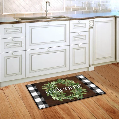 Farmhouse Wreath Spring Doormat Indoor Outdoor 30" X 18" Briarwood Lane 5 Farmhouse Wreath Spring Doormat Indoor Outdoor 30" X 18" Briarwood Lane - Image 3