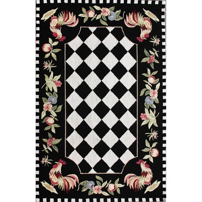 Angla Rooster Kitchen Area Rug Black - NuLOOM 12 Angla Rooster Kitchen Area Rug Black - NuLOOM - Image 10